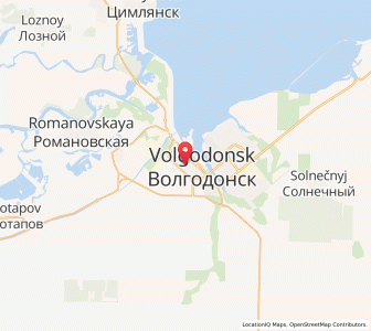 Map of Wolgodonsk, Rostov