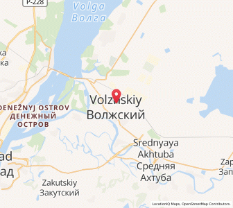 Map of Wolschski, Volgograd Oblast