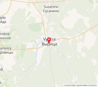 Map of Wyriza, Leningradskaya Oblast'