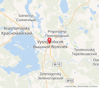 Map of Wyschni Wolotschok, Tver Oblast