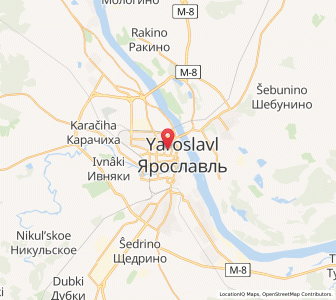 Map of Jaroslawl, Yaroslavl Oblast