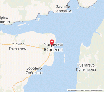 Map of Yur’yevets, Ivanovo Oblast