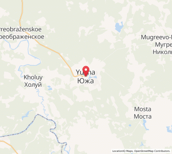 Map of Yuzha, Ivanovo Oblast