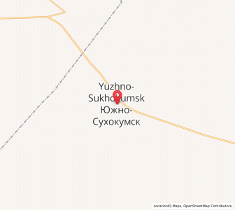 Map of Juschno-Suchokumsk, Dagestan
