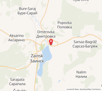 Map of Sainsk, Tatarstan Republic
