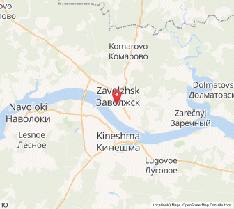 Map of Sawolschsk, Ivanovo Oblast