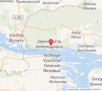 Map of Selenodolsk, Tatarstan Republic