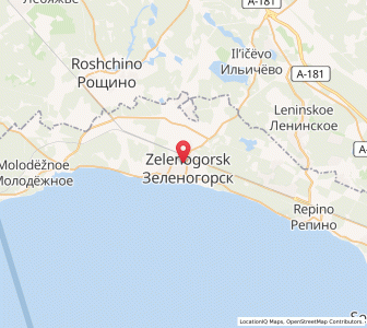 Map of Selenogorsk, St.-Petersburg