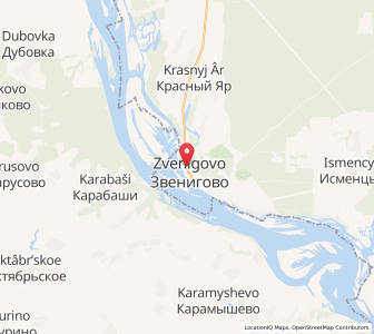 Map of Swenigowo, Mariy-El Republic