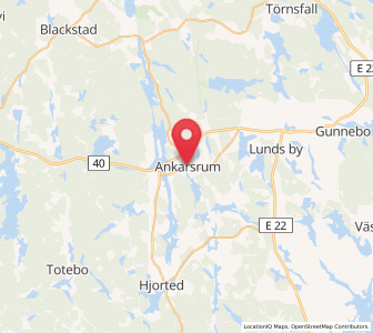 Map of Ankarsrum, Kalmar
