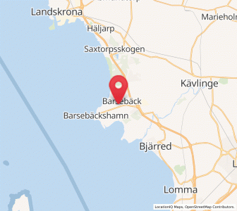 Map of Barsebäck, Skåne