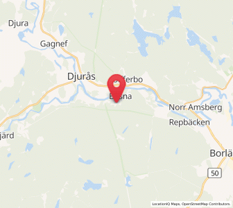 Map of Bäsna, Dalarna