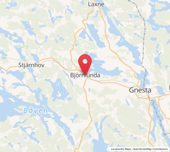 Map of Björnlunda, Södermanland