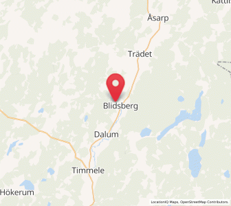 Map of Blidsberg, Västra Götaland