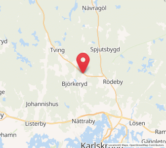 Map of Fridlevstad, Blekinge