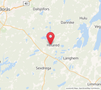 Map of Hillared, Västra Götaland