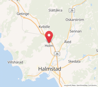 Map of Holm, Halland