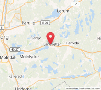 Map of Landvetter, Västra Götaland