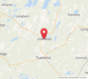Map of Limmared, Västra Götaland