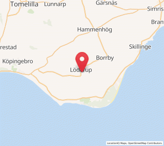 Map of Löderup, Skåne