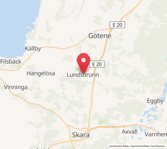 Map of Lundsbrunn, Västra Götaland