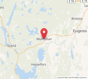 Map of Mullhyttan, Örebro