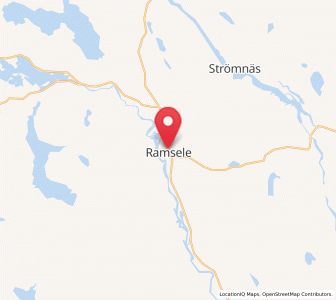 Map of Ramsele, Västernorrland