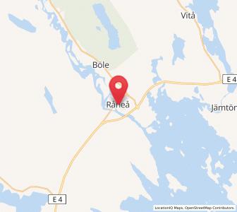 Map of Råneå, Norrbotten