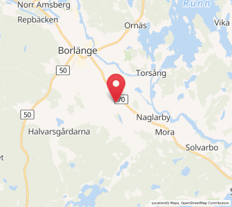 Map of Romme, Dalarna
