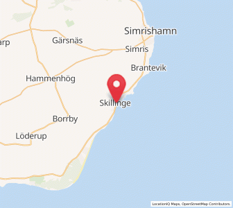 Map of Skillinge, Skåne