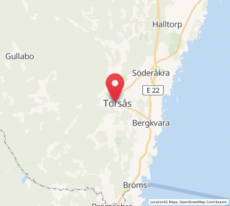 Map of Torsås, Kalmar
