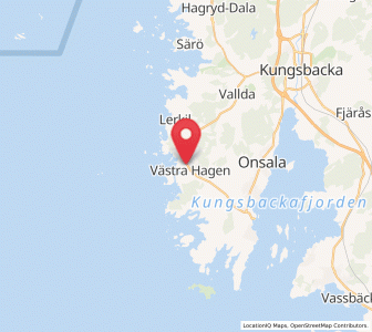 Map of Västra Hagen, Halland