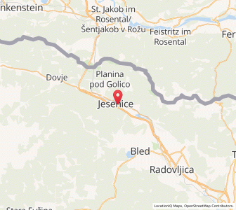 Map of Assling, Jesenice