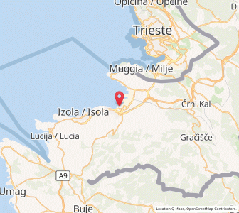 Map of Koper, Koper-Capodistria
