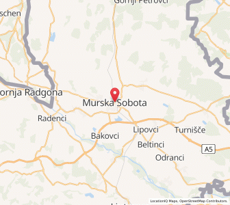 Map of Olsnitz, Murska Sobota