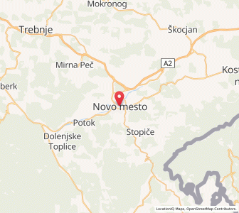 Map of Rudolfswerth, Novo Mesto
