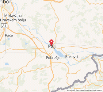 Map of Pettau, Ptuj