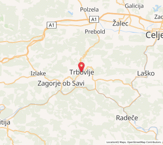 Map of Trbovlje, Trbovlje
