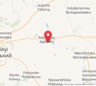 Map of Adzhamka, Kirovohrad