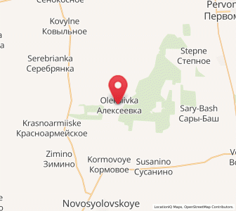 Map of Alekseyevka, Crimea