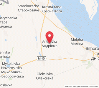 Map of Andrejewka, Odessa
