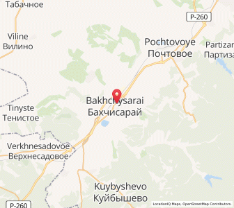 Map of Bachtschyssaraj, Crimea