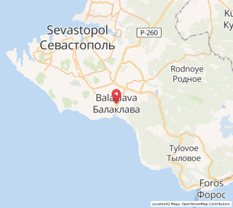 Map of Balaklawa, Sevastopol City