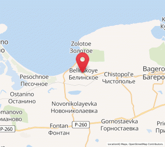 Map of Belinskoye, Crimea