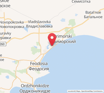 Map of Beregovoye, Crimea