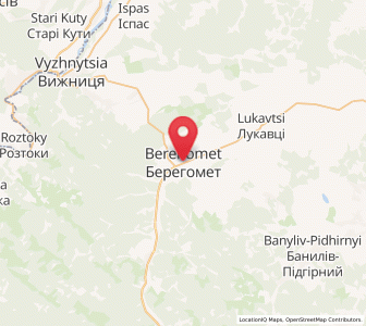 Map of Berhometh am Sereth, Chernivtsi