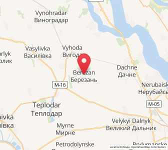 Map of Berezan, Odessa
