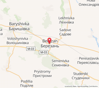 Map of Berezan, Kiev
