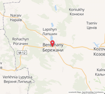 Map of Bereschany, Ternopil