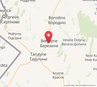 Map of Beresyne, Odessa